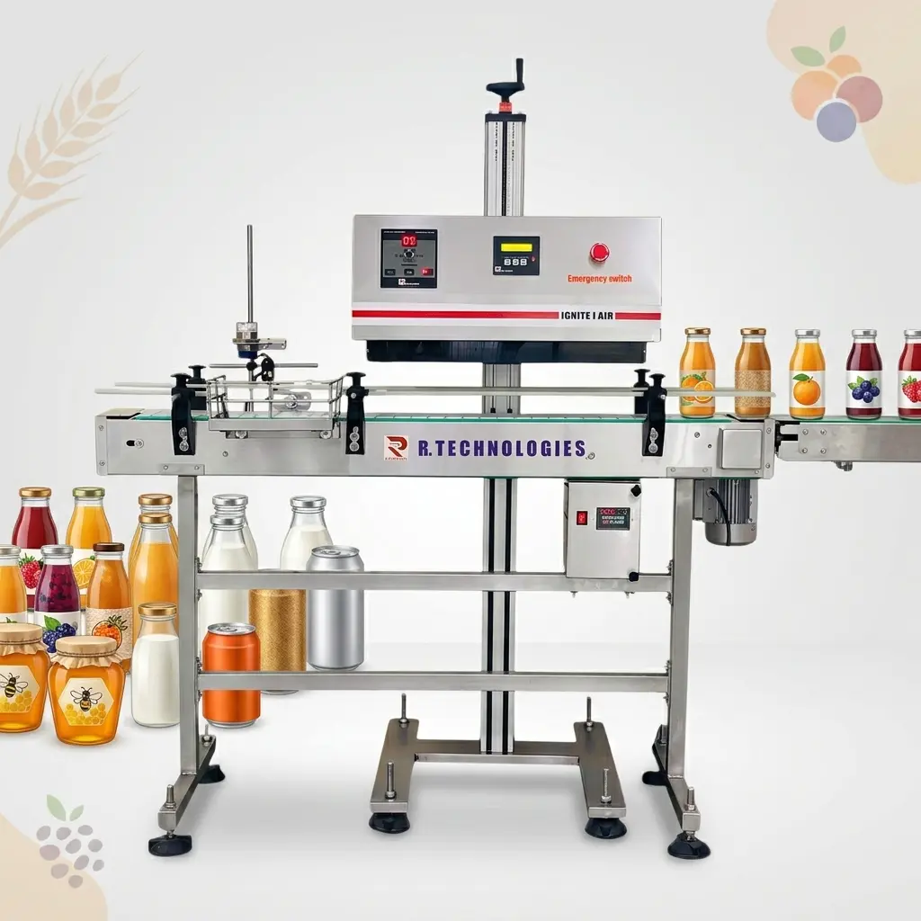 Induction Cap Sealing for Beverage Bottles, Food Containers & Dairy Products Induction Cap Sealing for Beverage Bottles Food Containers & Dairy Products