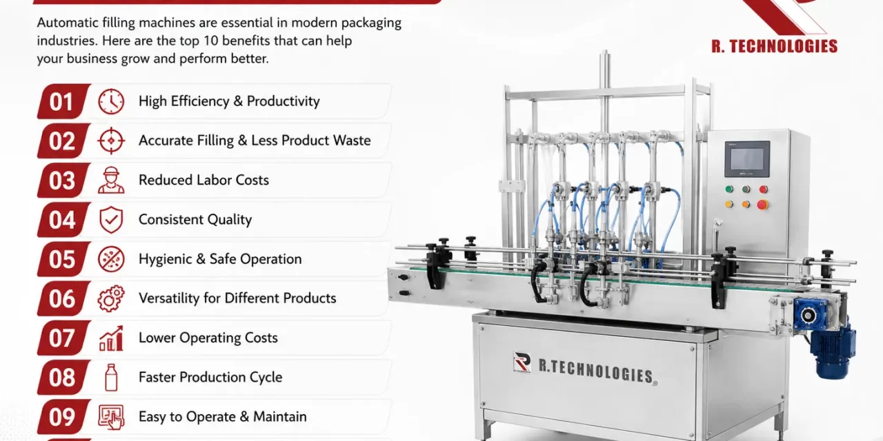 Top 10 Benefits of Using Automatic Filling Machines